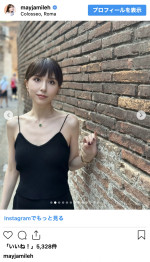 May J.旅行で滞在したイタリアでの記念ショットを多数披露　※「May J.」インスタグラム