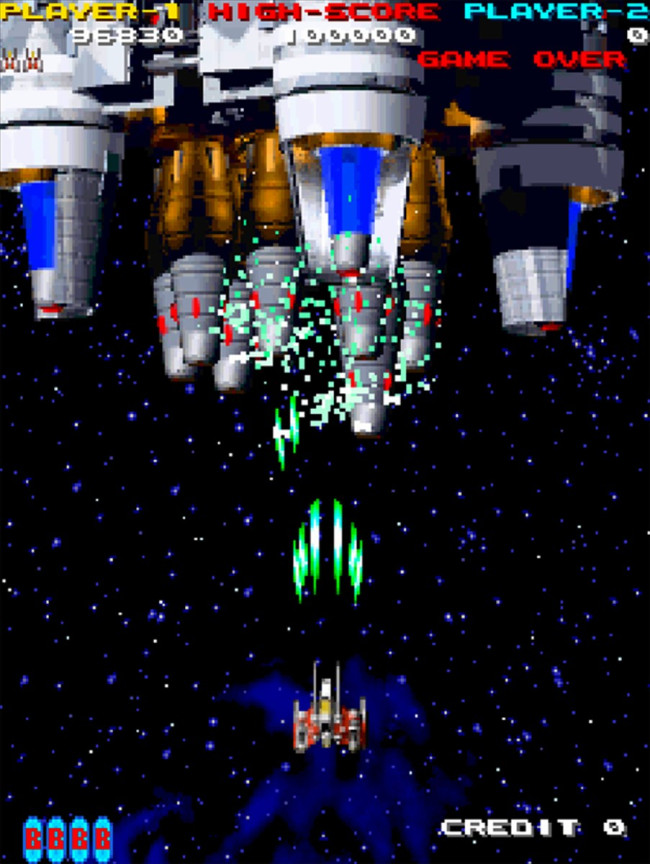 『アーケードアーカイブス ネビュラスレイ』スクリーンショット