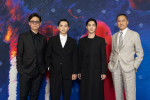 映画『国宝』カンヌ国際映画祭公式上映に参加した（左から）李相日監督、吉沢亮、横浜流星、渡辺謙