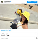 稲村亜美、ビーチでの姿　※「稲村亜美」インスタグラム