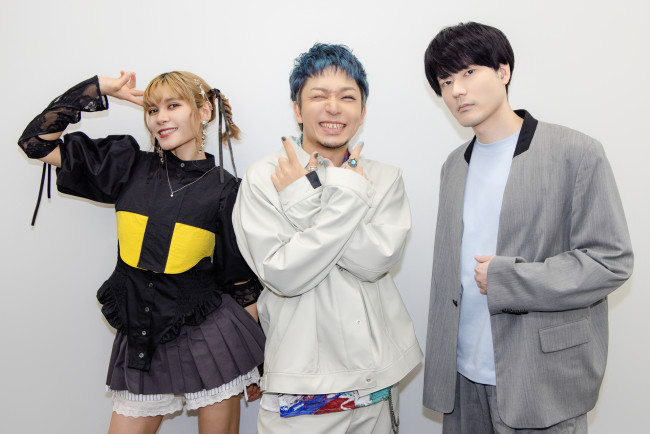 テレビアニメ『怪獣8号』インタビューより(左から)ファイルーズあい、福西勝也、内山昂輝