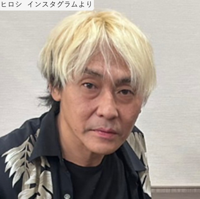 ヒロシ、近影 ※「ヒロシ」インスタグラム