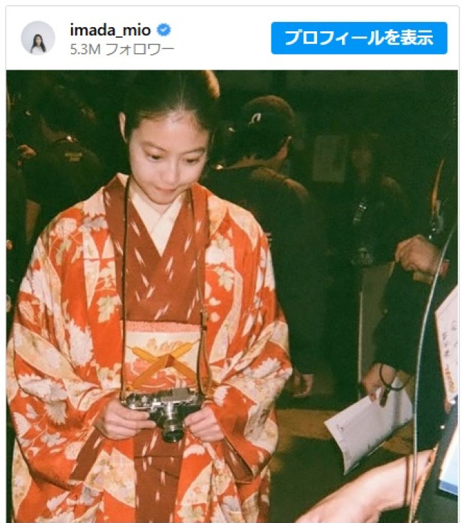今田美桜、『あんぱん』オフショットで着物姿を公開 ※「今田美桜」インスタグラム