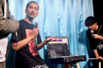 石井勇一　「Cinema SyoWindow～つくる⼈、届ける⼈、観る⼈。みんなで映画を語る夜～」Vol.1の様子