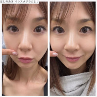 ほしのあき、ビフォーアフターショット　※「ほしのあき」インスタグラム