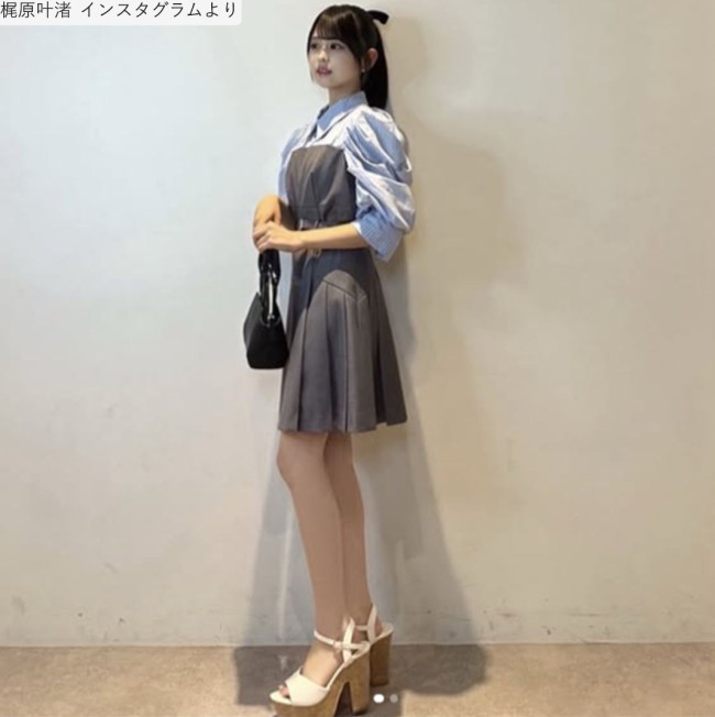 梶原叶渚 近影 ※「梶原叶渚」インスタグラム