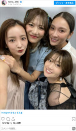 板野友美、元チームKメンバーで4ショット　※「板野友美」インスタグラム