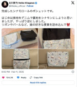 北川景子が作ったシナモロールのポシェット　※「北川景子」エックス