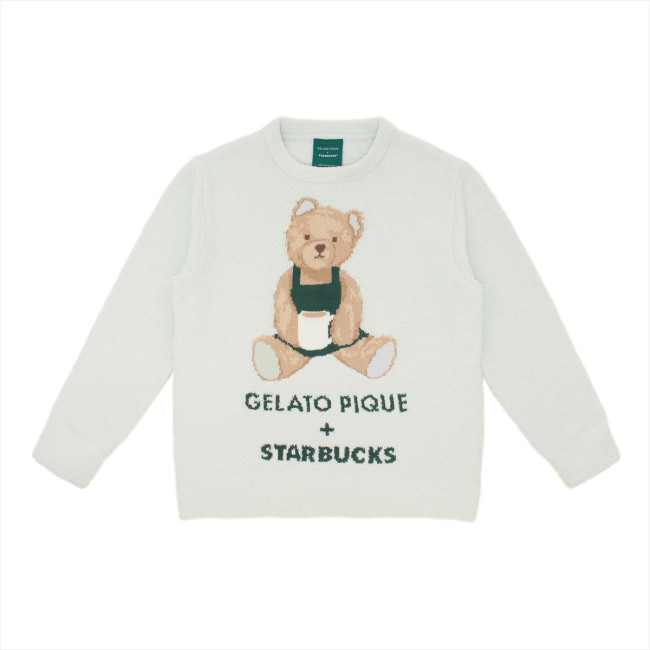 【24日まで！お値下げ】ジェラピケ スタバ パウダー ベアジャガードプルオーバー ジェラートピケ スタバ パウダーベアジャガードプルオーバー