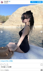 中村里砂、水着姿　※「中村里砂」インスタグラム
