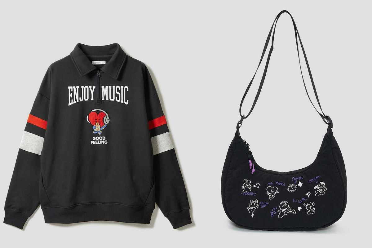 BT21×「グラニフ」コラボに新作！　メンバーのダンス姿を刺しゅうしたジャケットなど全15種登場