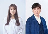 ドラマ『ぼくたちん家』に出演する（左から）渋谷凪咲、田中直樹