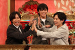 10月28日放送『今夜はナゾトレ』に出演する（左から）阿部亮平、篠塚大輝、猪俣周杜