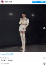 梶原叶渚、ソロショット　※「梶原叶渚」インスタグラム