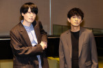 映画『ひゃくえむ。』インタビューより（左から）内山昂輝、津田健次郎