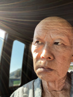 映画『おーい、応為』永瀬正敏の90歳メイク（メイキング写真）
