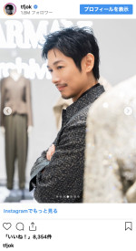 ディーン・フジオカ、アルマーニ展で見せた洗練の装い　※「ディーン・フジオカ」インスタグラム