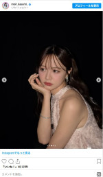 肩出しドレス姿で「GirlsAward」MCを担当した森香澄　※「森香澄」インスタグラム
