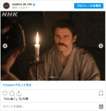 小泉八雲役のトミーバストウ ※『ばけばけ』公式インスタグラム