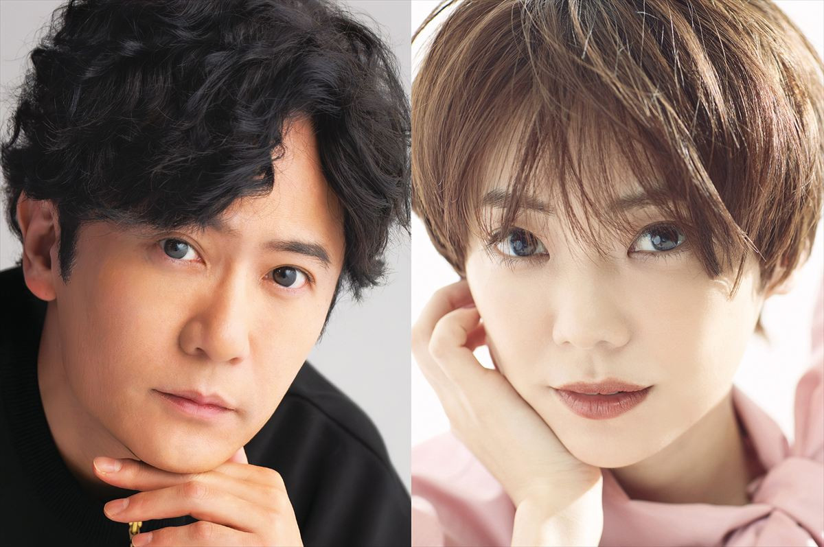 舞台『プレゼント・ラフター』に出演する(左から)稲垣吾郎、倉科カナ