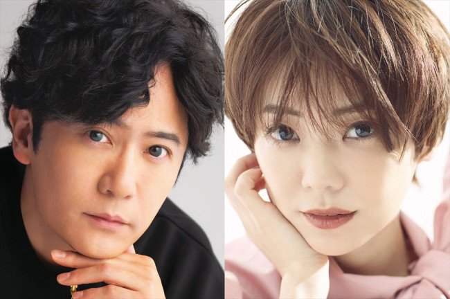 舞台『プレゼント・ラフター』に出演する(左から)稲垣吾郎、倉科カナ