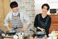 『パパと親父のウチご飯』囲み取材会の様子