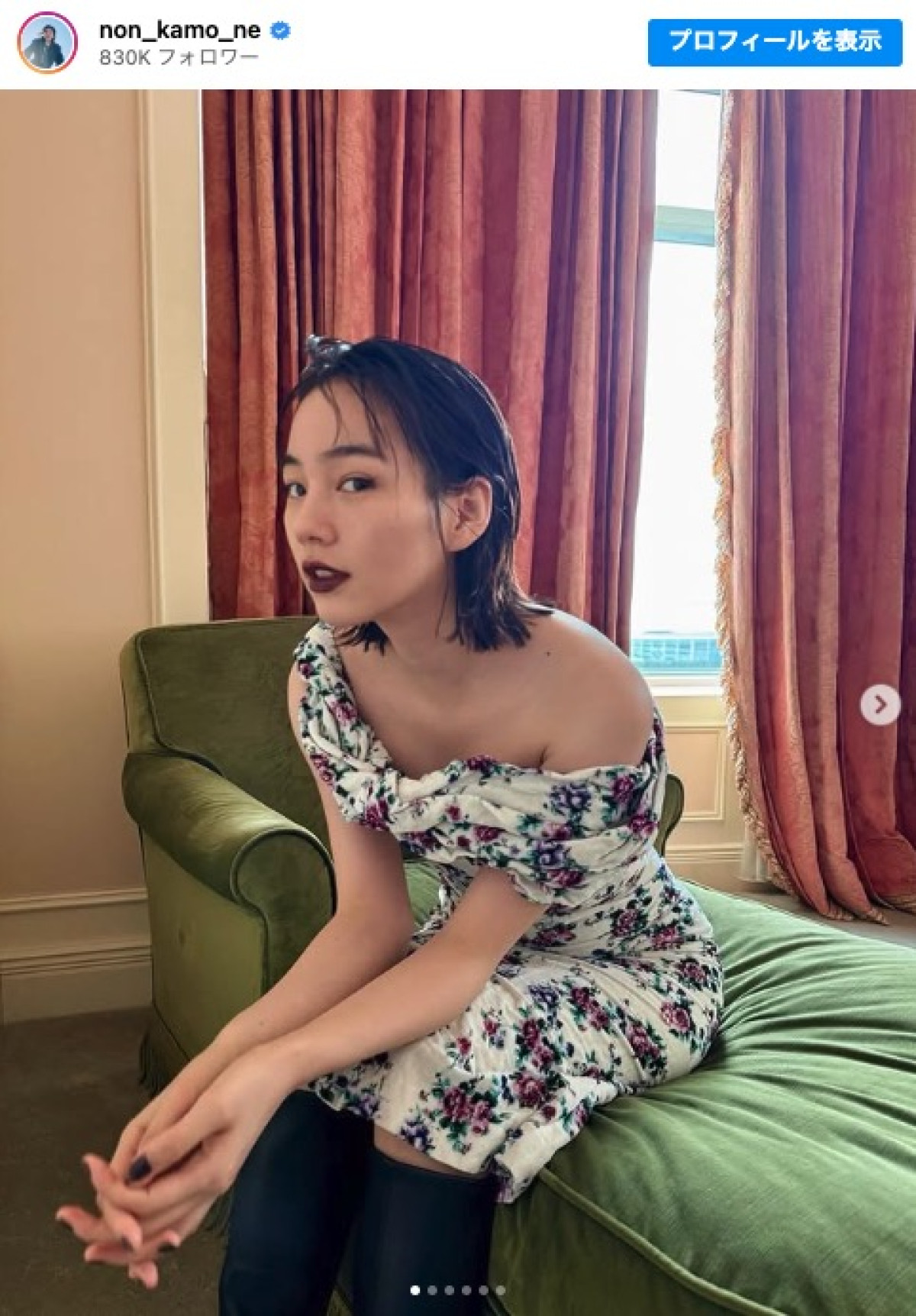 のん、美しい…　※「のん」インスタグラム