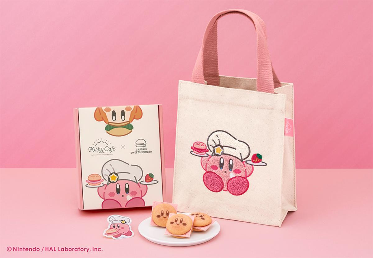 ふわふわ刺しゅうの“カービィトートバッグ”付き! 「キャプテンスイーツバーガー」コラボに新作登場