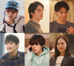 ドラマ『聖ラブサバイバーズ』に出演する（上段左から）増子敦貴（GENIC）、浜中文一、佐伯大地、（下段左から）藤堂日向、宇佐卓真、中別府葵