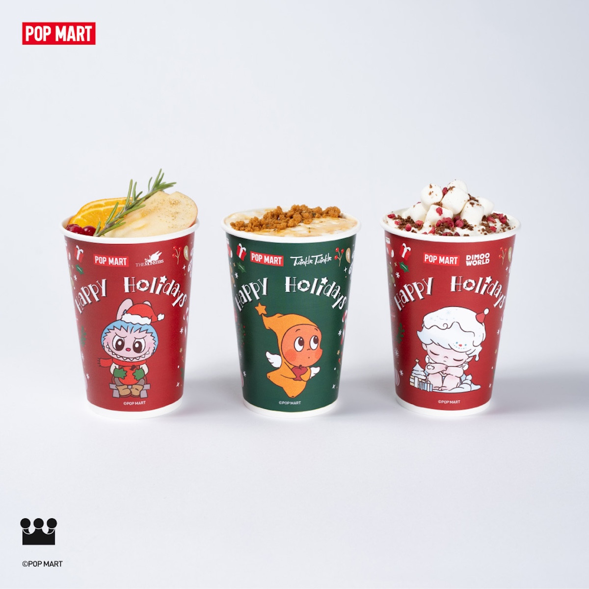 「ポップマート」日本初のドリンクカーが登場！　ラブブなど描かれたホットドリンク楽しめる