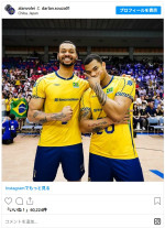 ダルラン・ソウザ（右）「思い出なんかいらん」　※「ダルラン・ソウザ」インスタグラム（＠darlan.souza01）