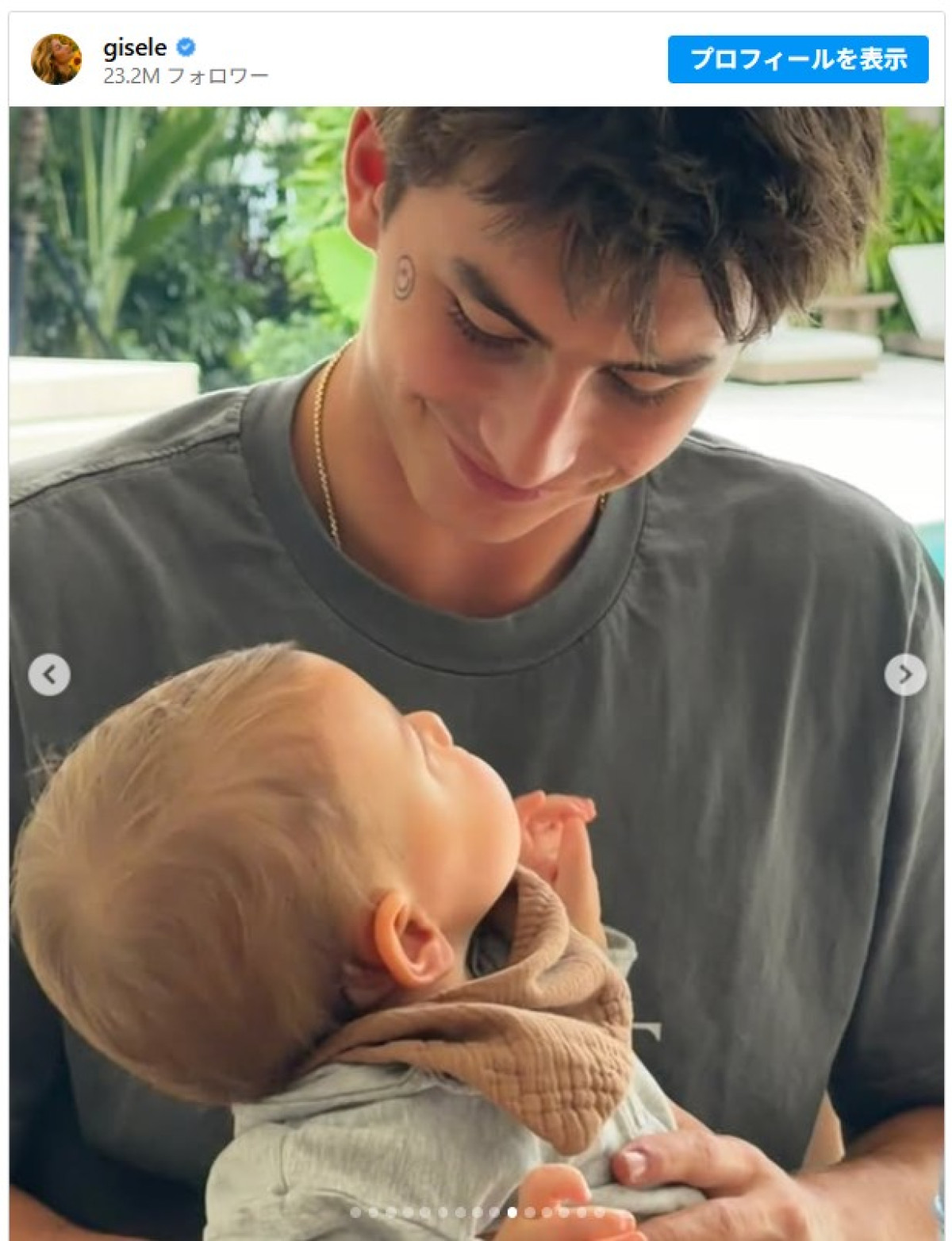 45歳のジゼル・ブンチェン、昨年誕生した赤ちゃんの写真をシェア　柔術トレーナーと12月に再婚