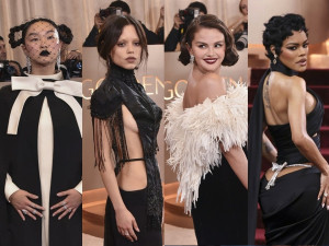 両サイドざっくりドレス＆個性派ルックも！　ブラックドレスで魅了したセレブたち