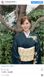 美しい…白石麻衣の着物姿　※「白石麻衣」インスタグラム