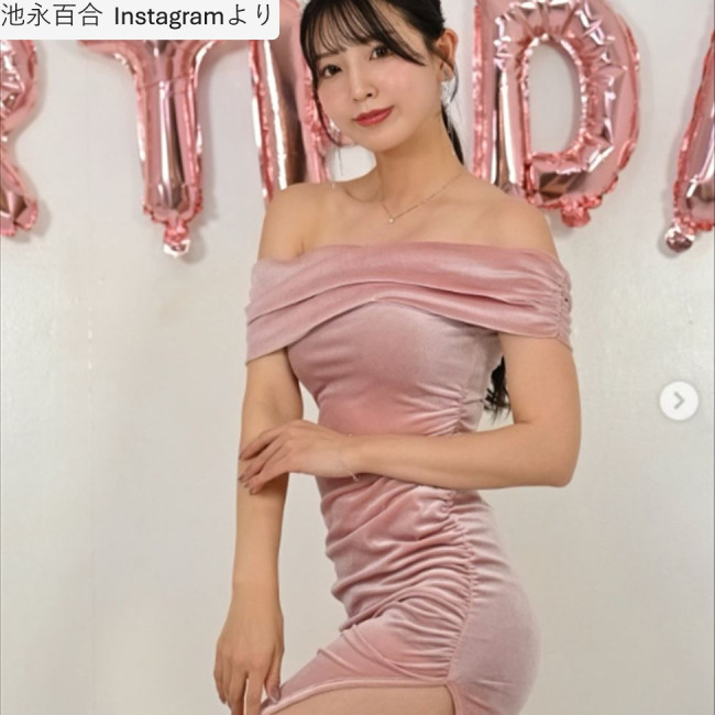 池永百合、ソロショット　※「池永百合」Instagramより