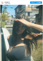 エミリー・ラタコウスキーが恋人ロマン・ガヴラス監督と来日　※「エミリー・ラタコウスキー」Instagram