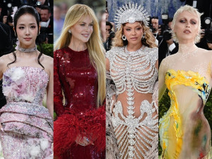 ＜メットガラ2026＞に登場した（左から）ジス、ニコール・キッドマン、ビヨンセ、エマ・チェンバレン