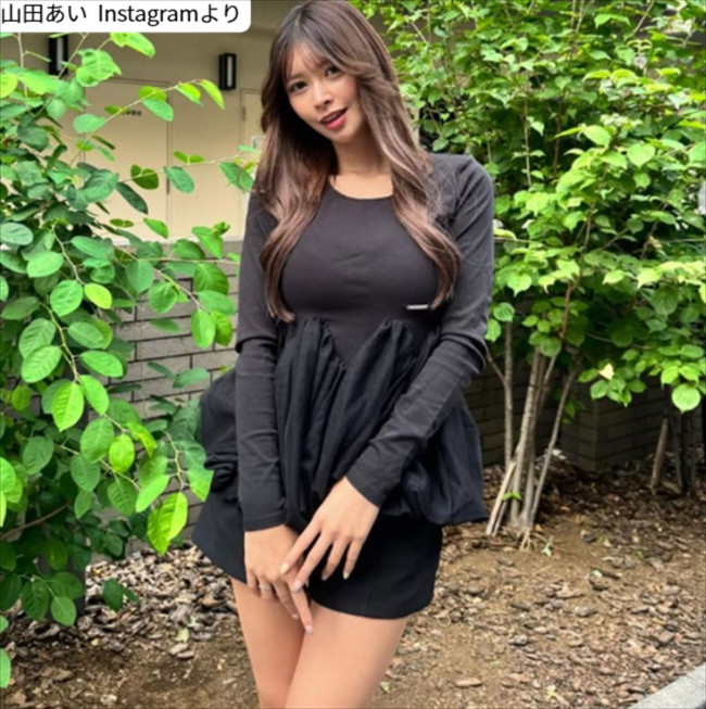 山田あい、ソロショット　※「山田あい」Instagram