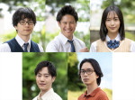 ドラマ『君は夏のなか』に出演する（上段左から）芳村宗治郎、平川聖大、駒井蓮、（下段左から）今井柊斗、大下ヒロト