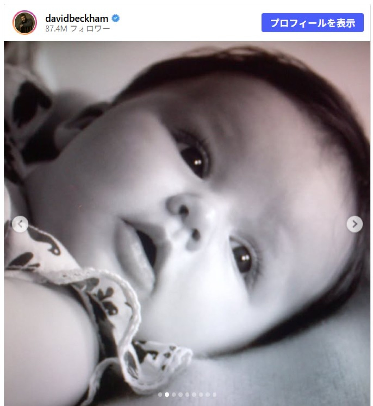 ベッカム家末っ子ハーパーが15歳に！　両親がキュートな幼少期フォトで祝福