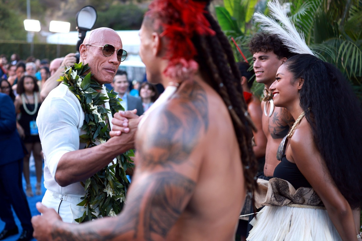 ドウェイン・ジョンソンら豪華キャストが集結！　実写『モアナと伝説の海』ワールドプレミア