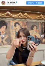 内田理央、黒トップスで美スタイル全開　※「内田理央」Instagram