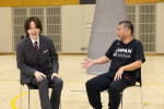 日本テレビ系バスケットボールスペシャルキャスター・菊池風磨と、2月に就任した桶谷大ヘッドコーチ