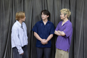 （左から）内藤大希、中桐聖弥、鯨井康介