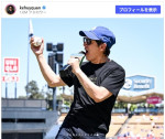 ドジャース戦で始球式を行ったキー・ホイ・クァン　※「キー・ホイ・クァン」Instagram
