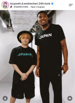 （写真左から）堂本剛、八村塁　※「堂本剛」Instagram