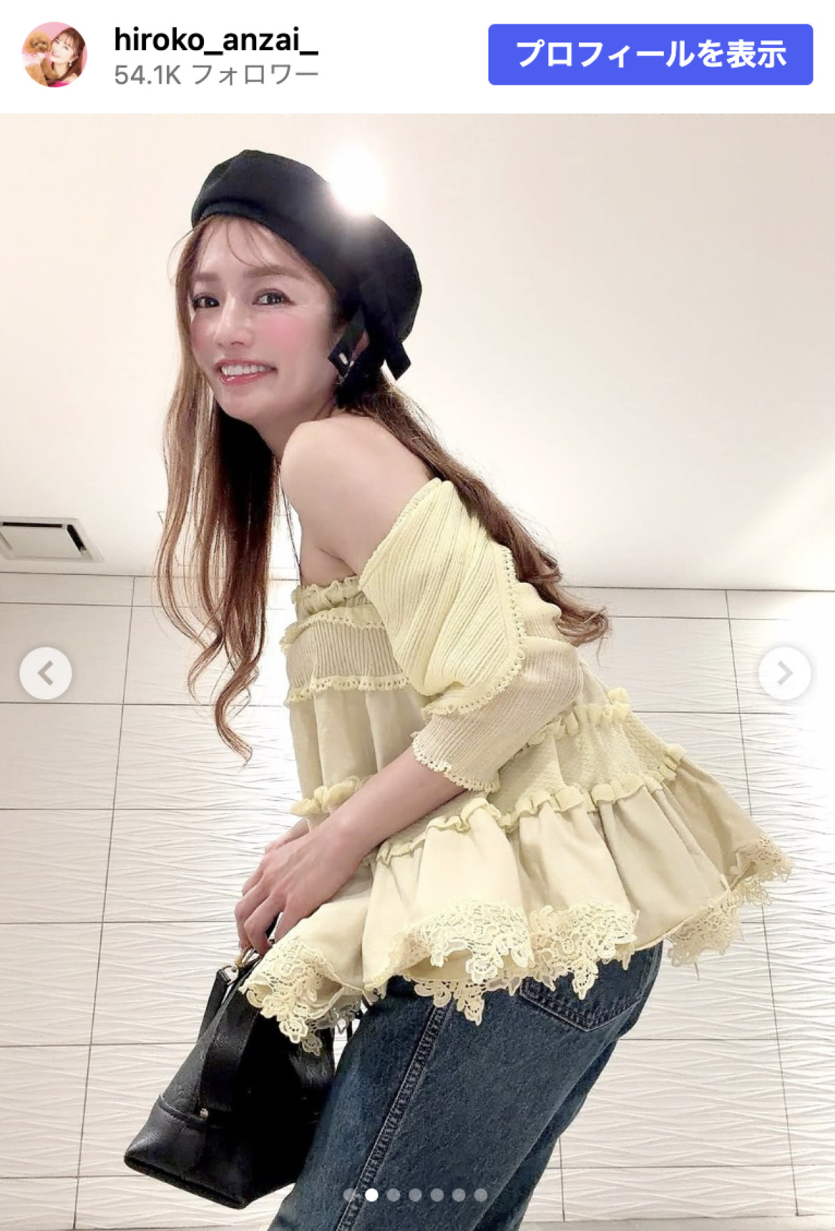 47歳元“ギャルのカリスマ”の現在に驚き！　大人かわいい秋コーデに「かわいい」の声殺到