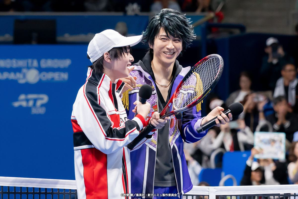 木下ジャパンオープンテニスに越前リョーマ＆リョーガが！　錦織圭選手と撮影も