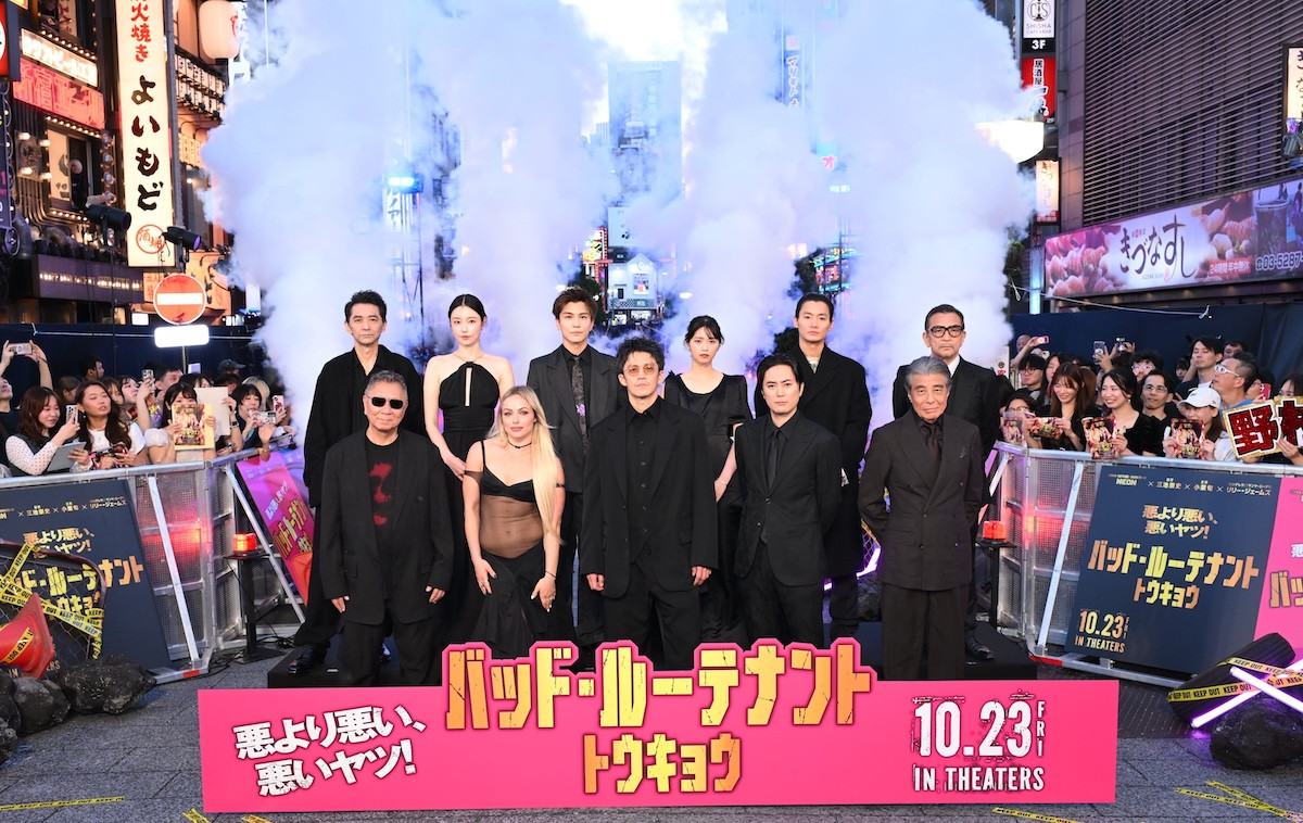 小栗旬＆間宮祥太朗＆野村周平＆西野七瀬らがゴジラロードをかっ歩！ 『バッド・ルーテナント：トウキョウ』日本初披露