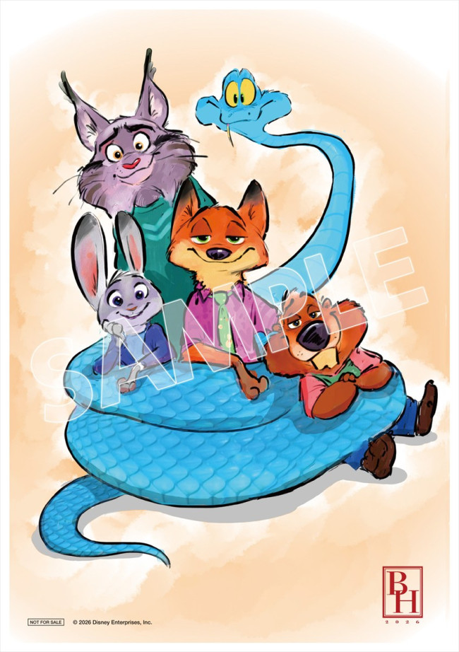 映画『ズートピア２』、入場者プレゼント第6弾「監督描き下ろしプレミアムアートボード（A5）」